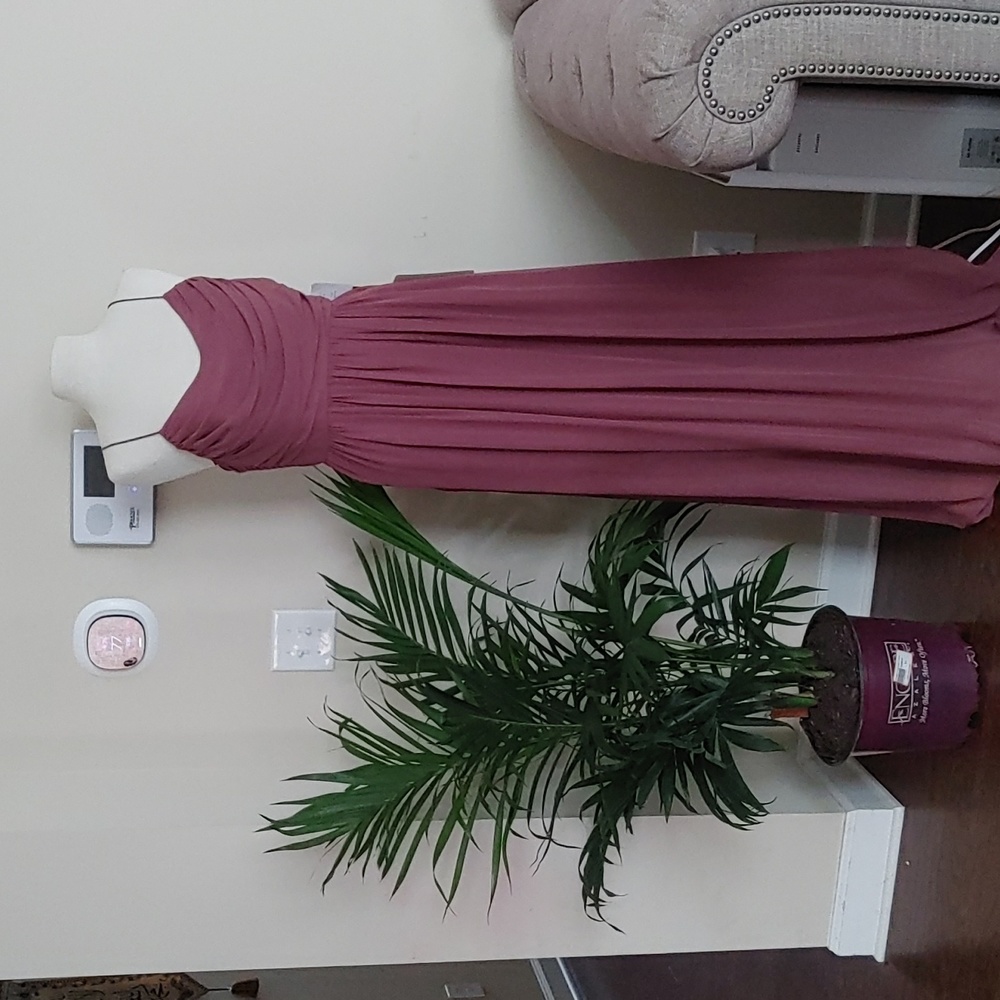 Adrianna Papell Dove and Dahlia Lila Marsala color Dress with pockets Size 8